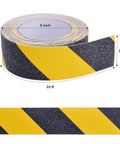 Non Slip Tape Heavy Duty Outdoor Waterproof Safety Tape For Stairs Treads Ramps And Skateboards With Ultra Strong Adhesive Grip Yellow And Black 2 Inch Wide 33 Foot Long Great For Wet Surfaces To Prevent Slips And Falls roll with dimensions