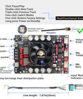 Dual Channel Power Amplifier Board With 220W Per Channel, Front Panel, Treble And Bass Control, 12V To 36V DIY Audio Module