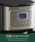 12 Cup Programmable Coffee Maker With PerfecTemp Thermal Carafe, Brew Strength Control, close-up of control panel