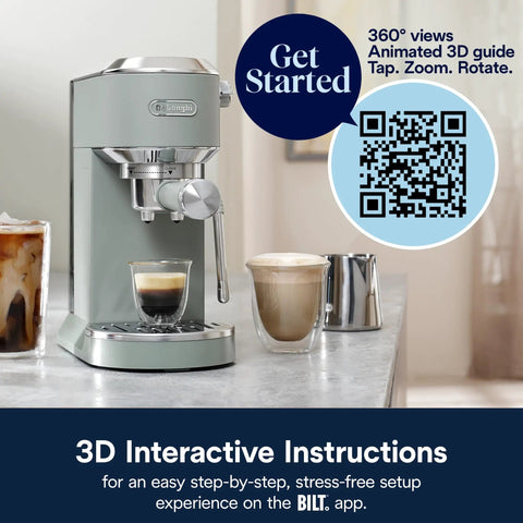 Compact Espresso Machine And Cold Brew Coffee Maker With Adjustable Milk Frother Wand For Smooth Hot Iced Lattes And Bold Cappuccinos on countertop.