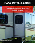 In-Wall RV Slide-Out Dual Rack Repair Kit With Hook Racks V-Rollers Retainers Rivets Rack Shoes Wear Pads Plugs Sealing Foam