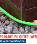 Upgraded 50 Ft Pressure Washer Hose Capable Of 3400 PSI, One Quarter Inch Wear And Kink Resistant With Heat Protect Sleeve.