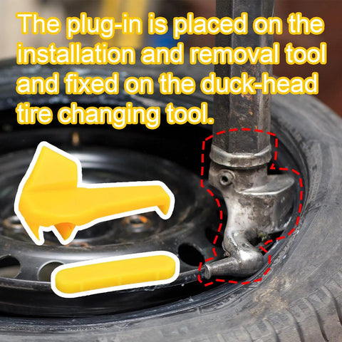 12 Sets Tire Machine Rim Protectors With Duck Head Plastic Inserts And Wheel Side Guards For Mounting And Demounting Wheels Durable Nylon Tire Changer Tool Kit For Cars And Motorcycles, yellow nylon insert on tire changer