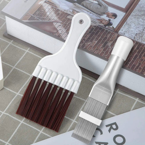 Fin Comb For Air Conditioner Condenser And Evaporator Fins, Coil Cleaning Brush And Refrigerator Coil Cleaner, tools on table