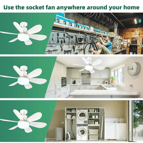 Bladeless Ceiling Fan With Lights And Remote Control Dimmable Enclosed Low Profile Mini Ceiling Fan For Semi Flush Mount Easy Install