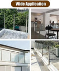 Hella Durable 304 Stainless Steel Corner Post For Glass Railing With Rock Solid Rectangle Base built tough for balcony and hotel use.