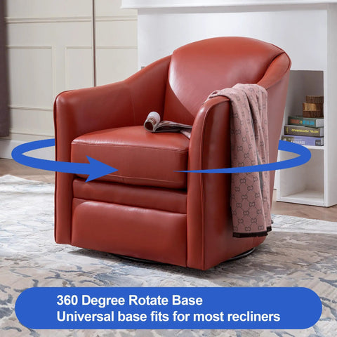 Heavy Duty 25.5 Inch Round Swivel Base With 10 Inch Mount Plate For Recliners And Sofas showcasing 360 degree rotation
