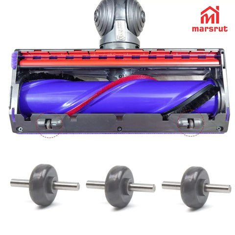 4 Pairs Soleplate Wheels Replacement For V6 V7 V8 V10 V11 V15 Drive Cleaner Head Rollers with vacuum head