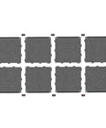 4x8 Gym Flooring Mat For Peloton Bike Elliptical Treadmill And Home Gym Setup Non Slip Floor Pad For Hardwood or Carpet tiles