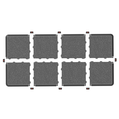 4x8 Gym Flooring Mat For Peloton Bike Elliptical Treadmill And Home Gym Setup Non Slip Floor Pad For Hardwood or Carpet tiles