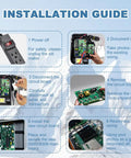 INSTALLATION GUIDE for Pro Grade Ice Machine Control Circuit Board Replacement For Commercial And Industrial Ice Makers, Plug In And Play Install Fits ID IB I IIR IY SY Series And Wanlido Models, Easy Swap For Fast, Reliable Ice Production.
