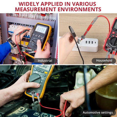 28 Piece Silicone Multimeter Leads Kit for industrial, household, and automotive settings testing applications