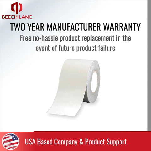 RV Roof Repair Tape 4 Inch By 50 Foot No Fuss Permanent Leak Stop For Campers And Travel Trailers, roll with warranty details