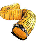Ultra Flexible 25 Ft PVC Ducting for Exhaust Fans 24 Inch Vent Hose With Carbon Wire Spring Flame Retardant And Beefy Heavy Duty