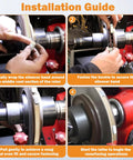 Brake Lathe Silencer Band For Ventilated Rotors Replacement Part Beefed-Up Quieting installation guide on rotor
