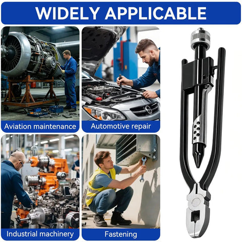 All In One Safety Wire Pliers Set 6 Inch And 9 Inch Reversible Locking Tool Carbon Steel Wire Twisting Cutter And Stranding Pliers For Aircraft Automotive Industrial Use 2 Pack alongside various industrial and automotive applications