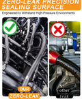 Premium 20FT Fuel Line Kit With Braided Nylon Hose And Fittings For Transmission Coolant System Perfect For Hot Rods And Rides Under The Hood Ready To Rock. Braided hose leak test comparison