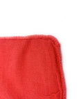 Close-up of Beefy 50 Pack Shop Towels 14x12 Red Rags For Automotive, Industrial And Home Cleaning, 100 Percent Cotton.
