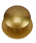 4 Pack Self Adhesive Drawer Knobs Mini Handles For Kitchen Cabinets And Doors, champagne finish top view, stainless steel.