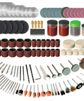 172 Piece Rotary Tool Accessories Kit With One Eighth Inch Shank Bits For Sanding Cutting Shaping Drilling Deburring