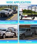 Multiple vehicles using 7 Way Blade And 4 Way Flat Trailer Wiring Harness Connector Kit with Mounting Bracket for towing