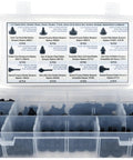 160 Piece Black Automotive Rubber Bumper Assortment Kit For GM Ford Chrysler Cars Trucks Replacement 20030 8210