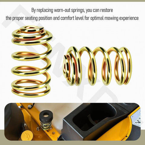 Beefed-Up Compression Seat Spring 283516 Upgrade For Zero Turn Mowers Heavy-Duty Seat Suspension Kit gold springs and mower part 