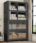 4 Tier Go To Stackable Storage Bins With Lids On Wheels 640 Qt Total Capacity Large Plastic Drawer Organizer for closet