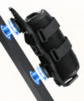 Magnetic Speaker Mount for Golf Carts Boats ATVs and UTVs, featuring dual magnets securing tightly on a deck rail.