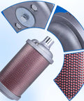 Industrial Exhaust Silencer For 3/4 NPT Male Interface Fits Air Compressors Dryers Vacuum Pumps And Pneumatic Equipment, detailed view