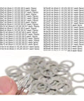 Ultra Thin 304 Stainless Steel Flat Washer Shim Kit M8x12 Built Tough Heavy Duty Durable Rustproof Load Distribution Washers for Precision Fittings Indoor Outdoor Use Corrosion Resistant Shim Washers, M8x12 washers shown