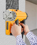 User operating Heavy Duty Electric Wall Planer For Floor Tile Removal 4580W Motor 3500 RPM adjustable depth concrete scraper.