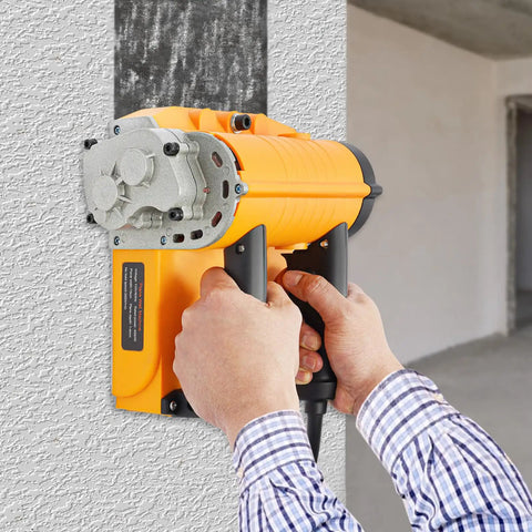 User operating Heavy Duty Electric Wall Planer For Floor Tile Removal 4580W Motor 3500 RPM adjustable depth concrete scraper.