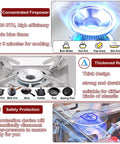Portable Butane Camping Stove With Carrying Case, 10,500 BTU High-Output Single Burner With Auto Ignition, blue flame detail