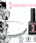2 In 1 UV Nail Glue And Builder Gel For Tips And Acrylics, No Wipe Top Coat Kit with HEMA Free, TPO Free, pink bottle