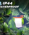 Two Pack Folding Solar Lantern Flashlights Kit Mini Collapsible USB Rechargeable Waterproof Hanging Lights For Camping
