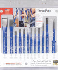 12 Piece Punch And Chisel Kit For Metalworking A Real Workhorse with various tools in packaging, shown in blue.