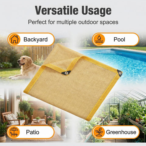 90 Percent Shade Cloth 9x30ft UV Block Outdoor Go To Patio Shade Cover Permeable And Tear Fade Resistant Rectangle Sunshade Fabric