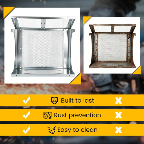Enclosed Eye Shield Kit For Bench Grinders Two Pack Aluminum Alloy Replacement Guard Assembly comparison of new vs. old shields