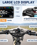 Electric Tricycle For Adults TK Pro Folding Electric Trike With 20 Inch Wheels, 48V 20Ah Battery With 21700 Cells, Removable Battery For Easy Charging, Fast Charge, Real World Range 35 To 60 Miles, Smooth Ride. Handlebar display and controls