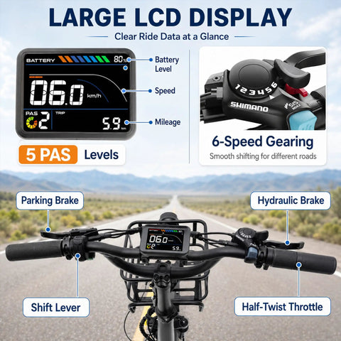 Electric Tricycle For Adults TK Pro Folding Electric Trike With 20 Inch Wheels, 48V 20Ah Battery With 21700 Cells, Removable Battery For Easy Charging, Fast Charge, Real World Range 35 To 60 Miles, Smooth Ride. Handlebar display and controls
