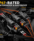Waterproof Automotive Electrical Connectors Crimping Tool Kit Heavy Duty With 1 2 3 4 Pin Plugs And Sockets, wiring installation