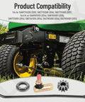 Beefed Up Heavy Duty Steering Drag Link Gear And Ball Joint Kit For Truck And SUV Replacement Includes 747-05385A Drag Link 923-0448A Ball Joint 617-04094 Gear 112-0917 Gear Bush And 1 Pack. lawn tractor steering parts and compatibility chart