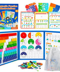 Fraction Playbook For Kids With Tiles And Circles Hands On Montessori Style Math Manipulatives For Homeschool And Classroom
