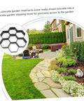 Concrete Paver Mold For Pathways And Patios Easy To Use DIY Garden Path Maker Plastic Pavement Mold Landscape Decoration shown