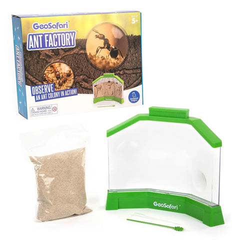 Ant Factory Classroom Ant Farm With Live Ants For Hands On STEM Learning At Home Kids Science Kit Escape Proof Habitat box and contents