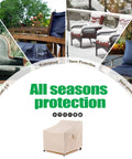 Image of Waterproof UV-Resistant Large Deep-Seat Patio Lounge Chair Cover 40W 40D 36H with all-weather protection features.
