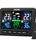 Wireless Weather Station With Outdoor Sensor For Indoor And Outdoor Temperature And Humidity Alerts with LCD display