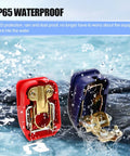 Two Pack Quick Release Cable Terminal Connectors for Cars, Auto Switch Terminals, red and blue covers, IP65 waterproof