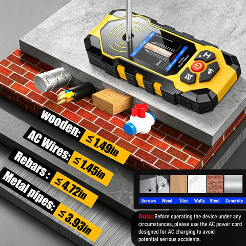 Heavy Duty 4 In 1 Stud Finder Wall Scanner Locates Wood Metal Piping And Live Ac Wire With No Fuss Scanning For Smooth Diy Upgrades And Knockout Accuracy Straight Up Every Time